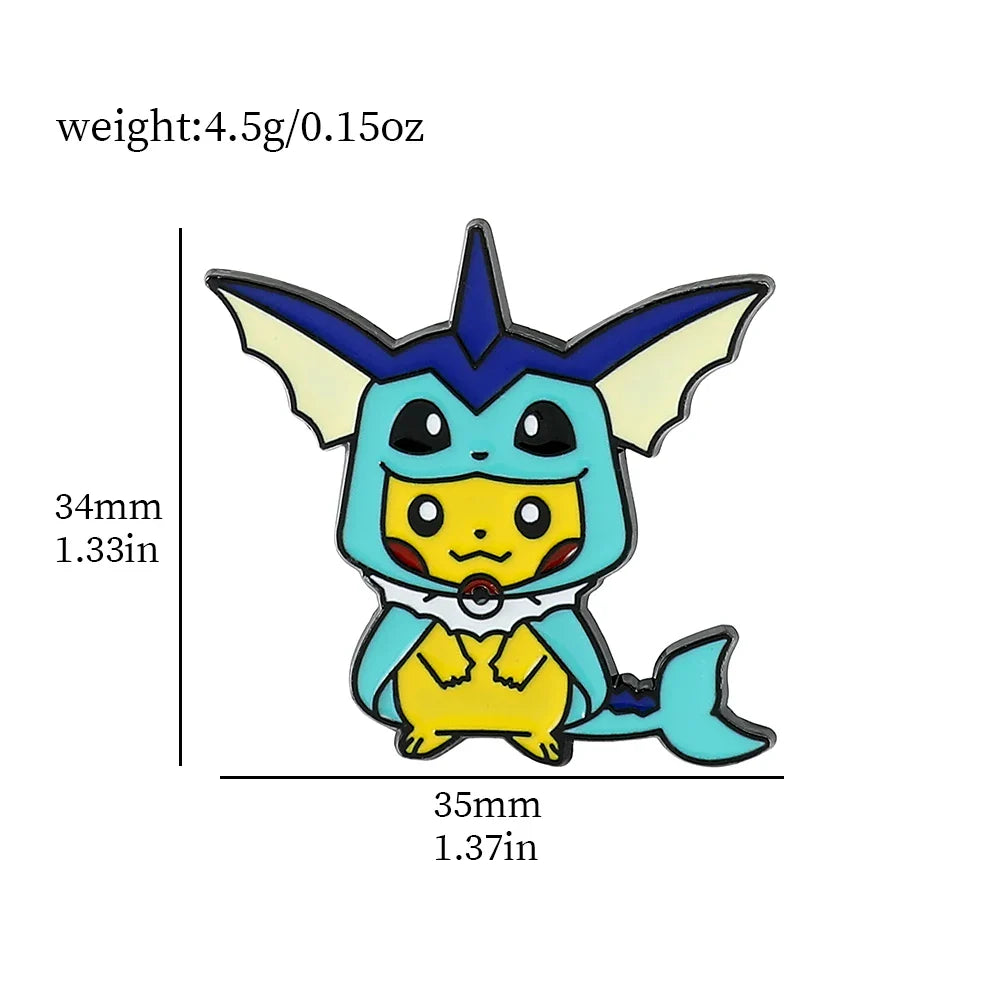 9 Pcs Animal Brooch Set Creative Enamel Pins for Backpack and Clothing Accessories