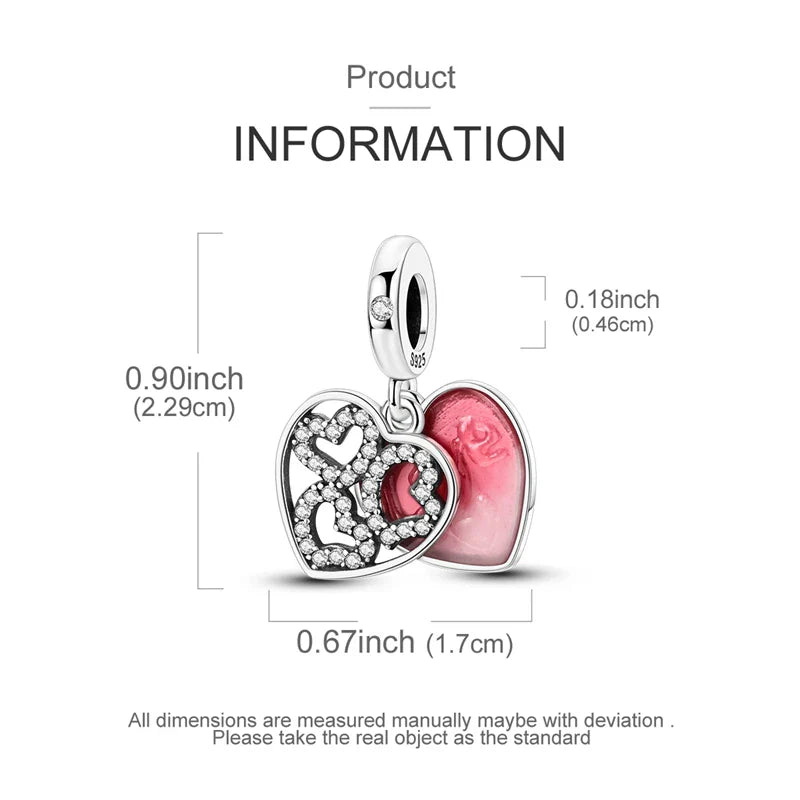 925 Sterling Silver Spacer Stopper Beads Charms for DIY Jewelry and Bracelets