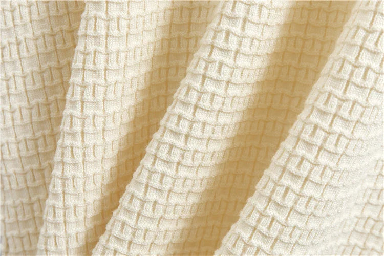 Elegant O Neck Knitted Dress for Women Autumn Slimming