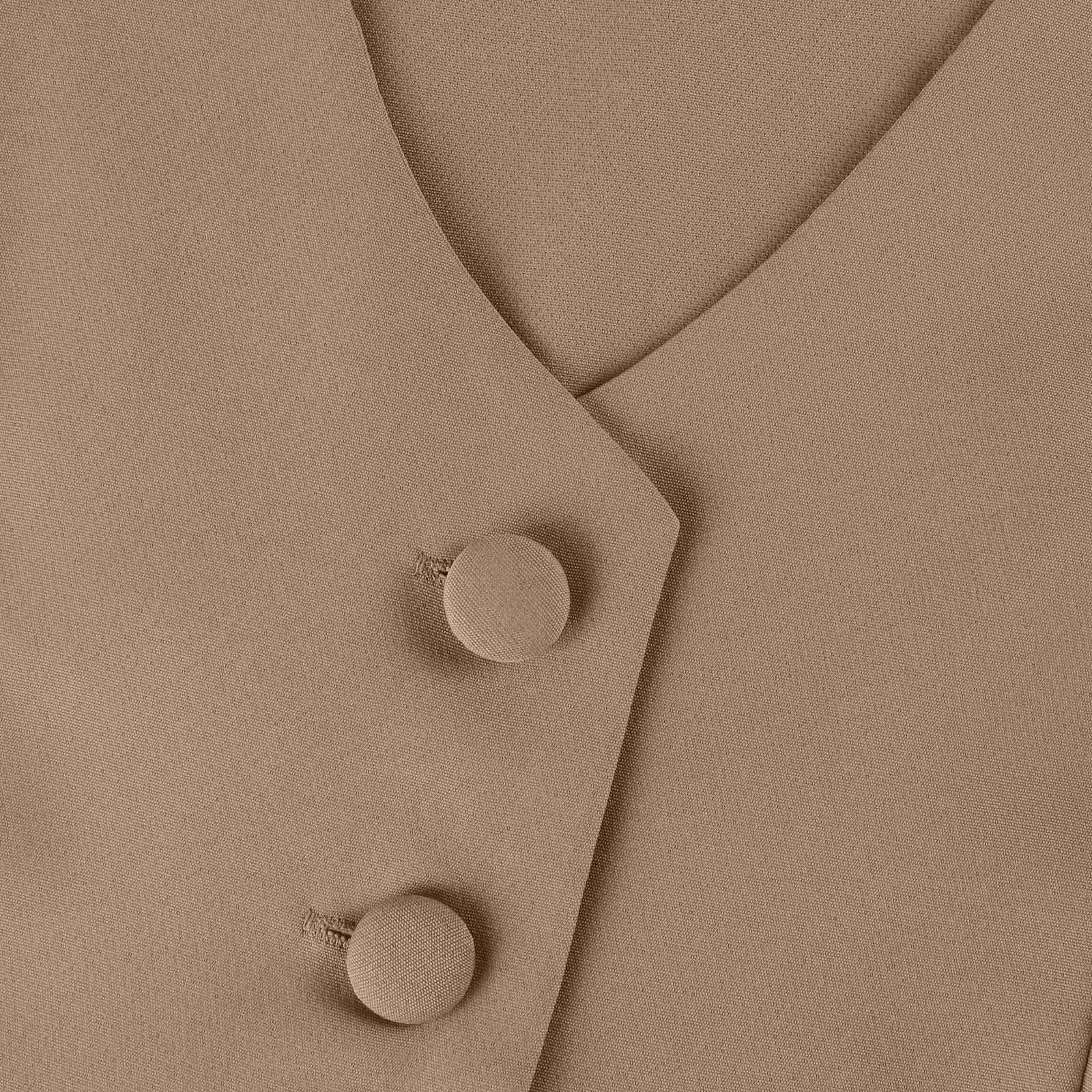 Sleeveless V-Neck Vest and Wide Leg Pants Suit for Women