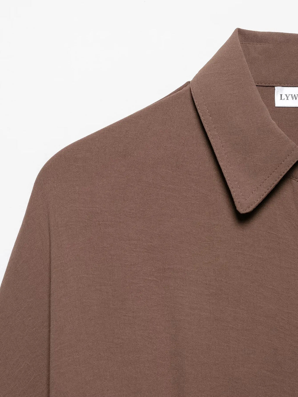 Women Camel Safari Style Flowing Shirt with Drawstring Waist Wide Sleeves and Turn-up Cuffs Casual Blouse for Holiday and Everyday Wear