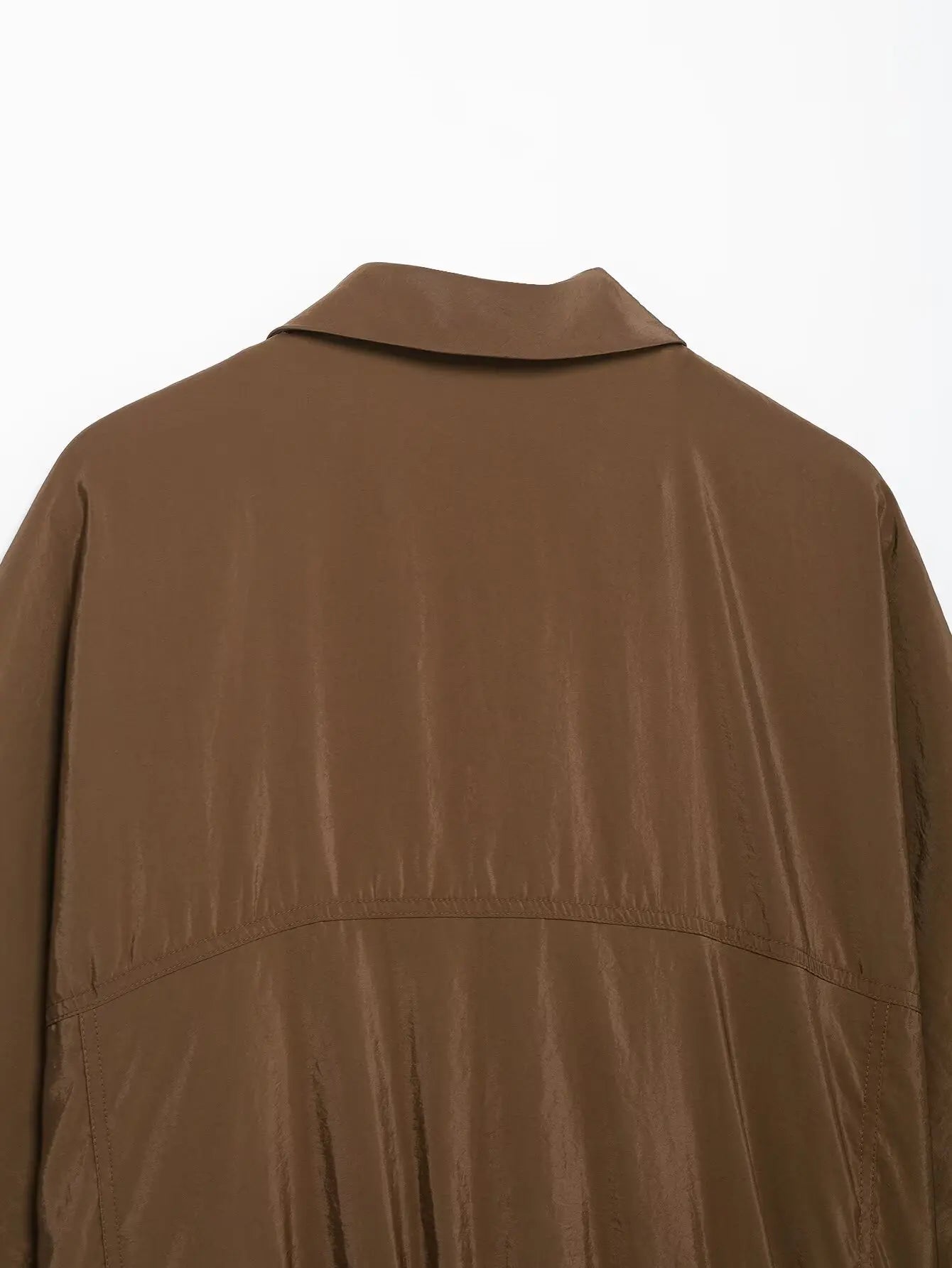 Women's Chic Pleated Tops and Trousers Set with Lapel Long Sleeves and High Waist Pants for Spring Summer Fashion