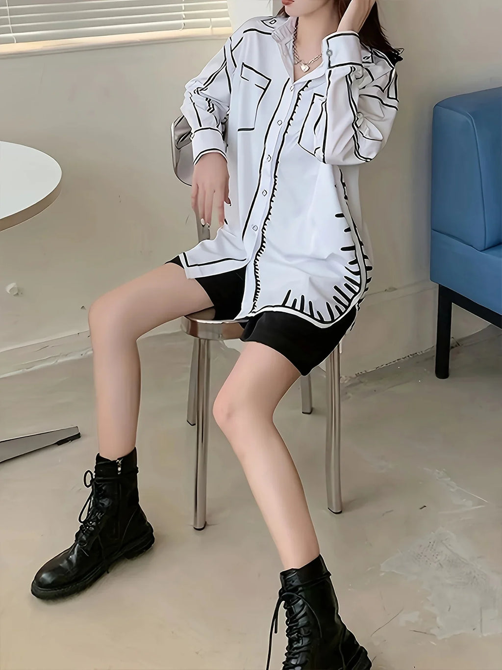 Y2K Style Casual Long Sleeve Women Blouse Vintage Inspired Trendy Ladies Shirt Top Blusas Mujer
