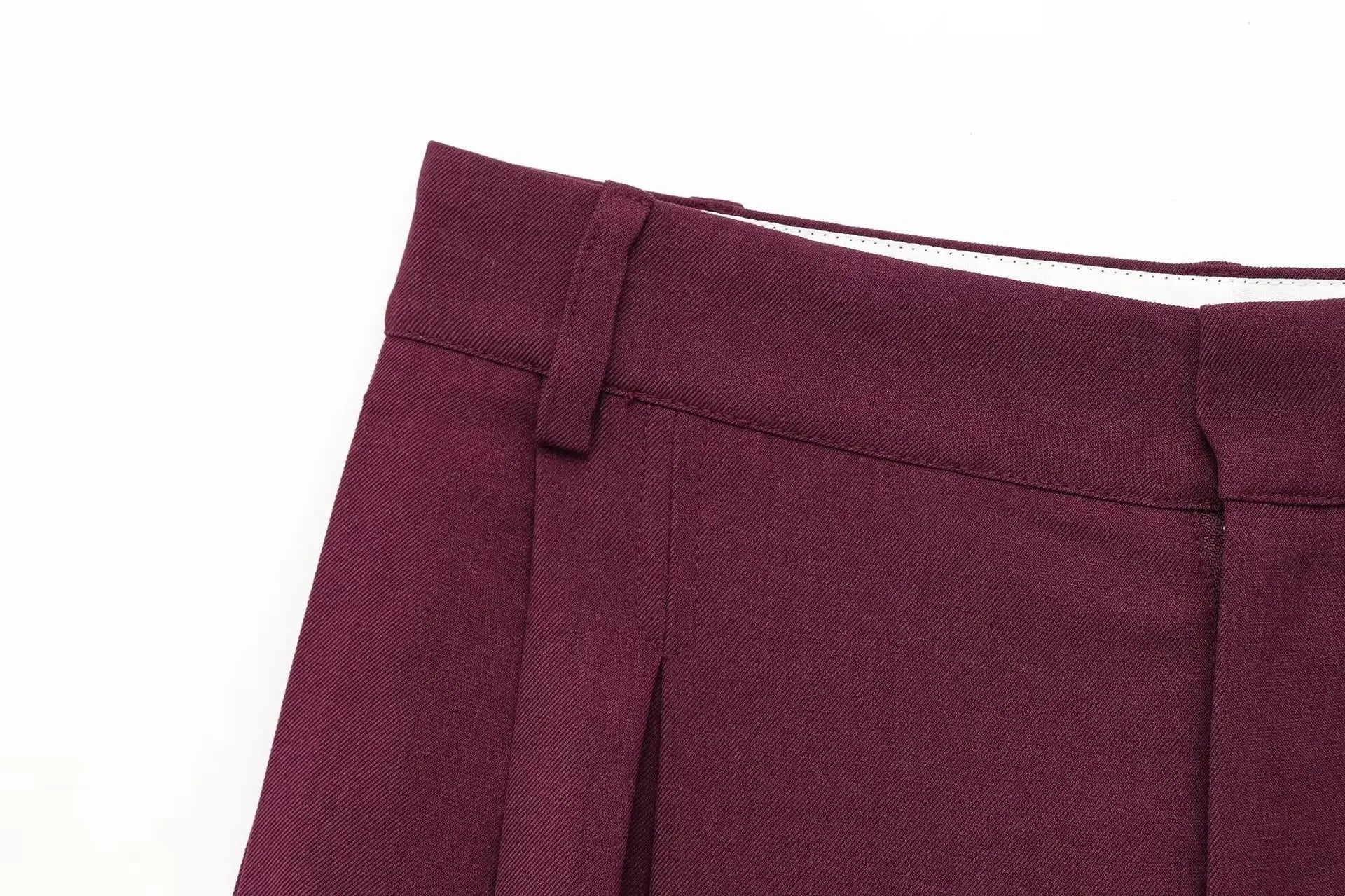 Women's Oversized Suit Jacket and High Waist Wide-Leg Trousers Set with Double-Breasted Top for Spring Fashion