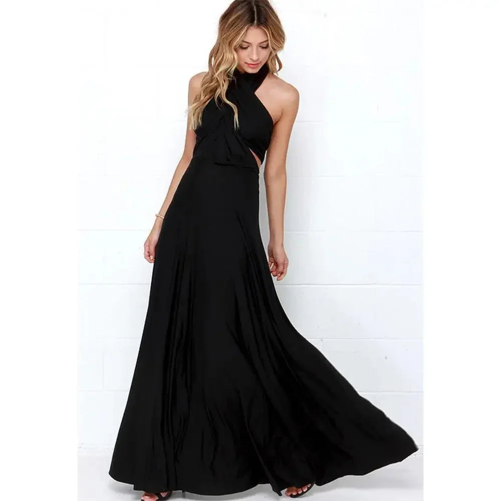 Convertible Multiway Wrap Maxi Dress For Party Event