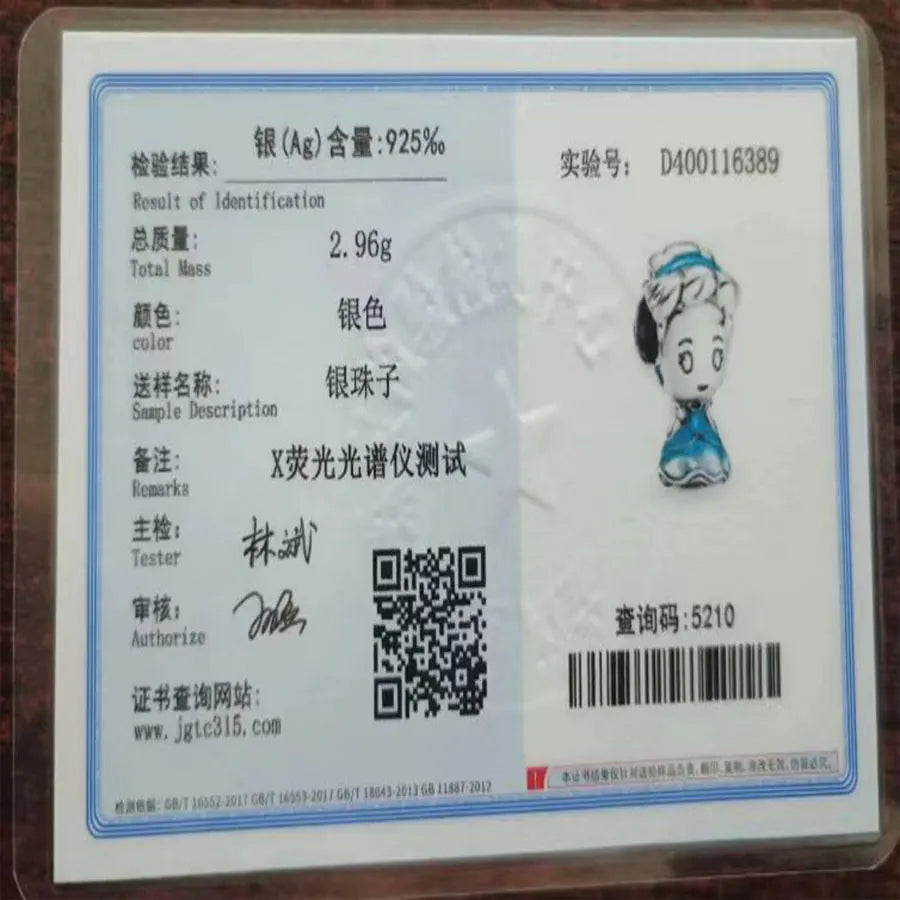 925 Sterling Silver Disney Pendant Beads for DIY Bracelets Perfect Women's Fashion Gift