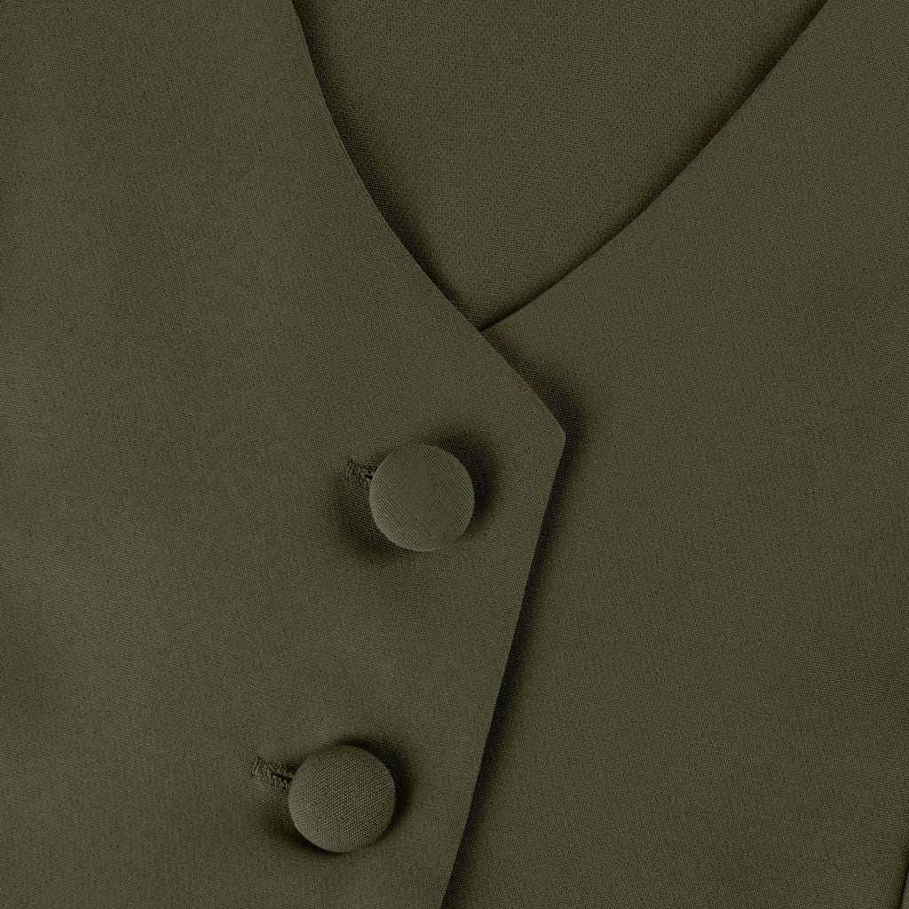 Sleeveless V-Neck Vest and Wide Leg Pants Suit for Women