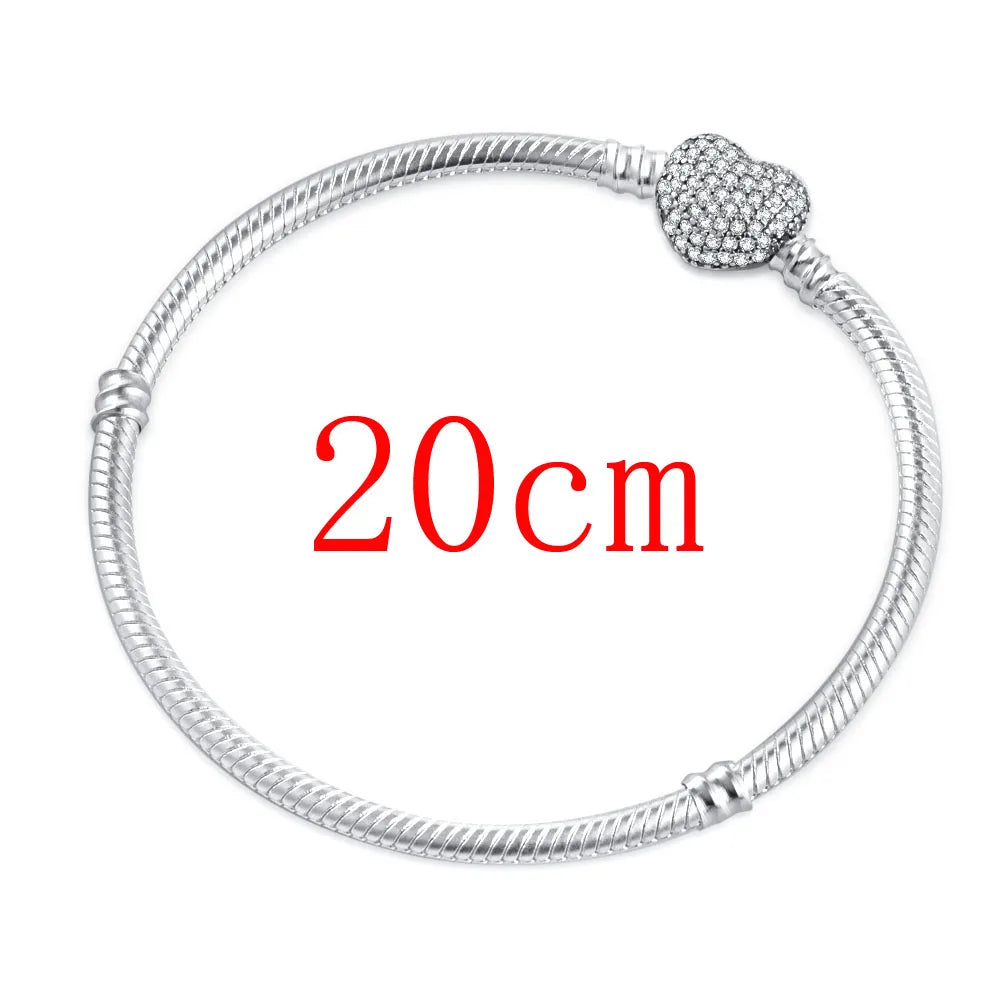Valentine's Day Red Apple Dangle Charm Bead in 925 Sterling Silver for Women's Heart Bracelet Jewelry