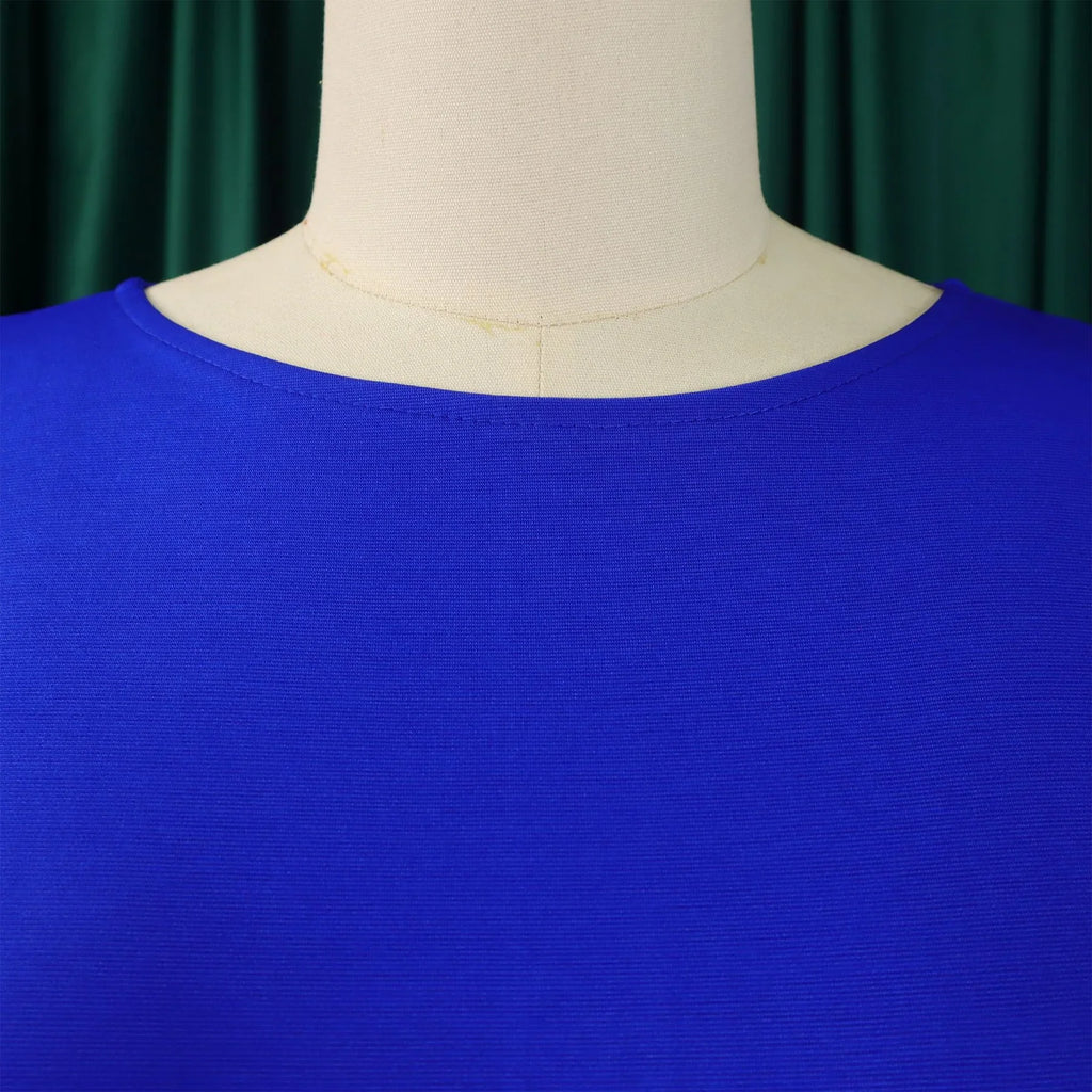 Elegant Office Dress For Women O Neck Half Sleeve Sheath