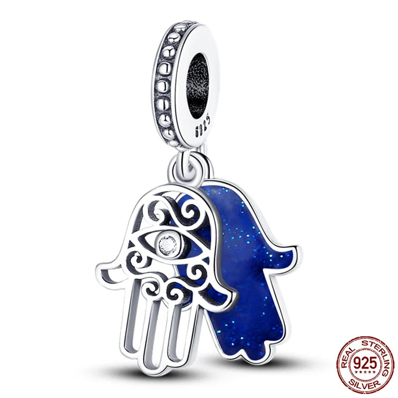 925 Silver Devil's Eye Charms Beads for Women DIY Jewelry Making