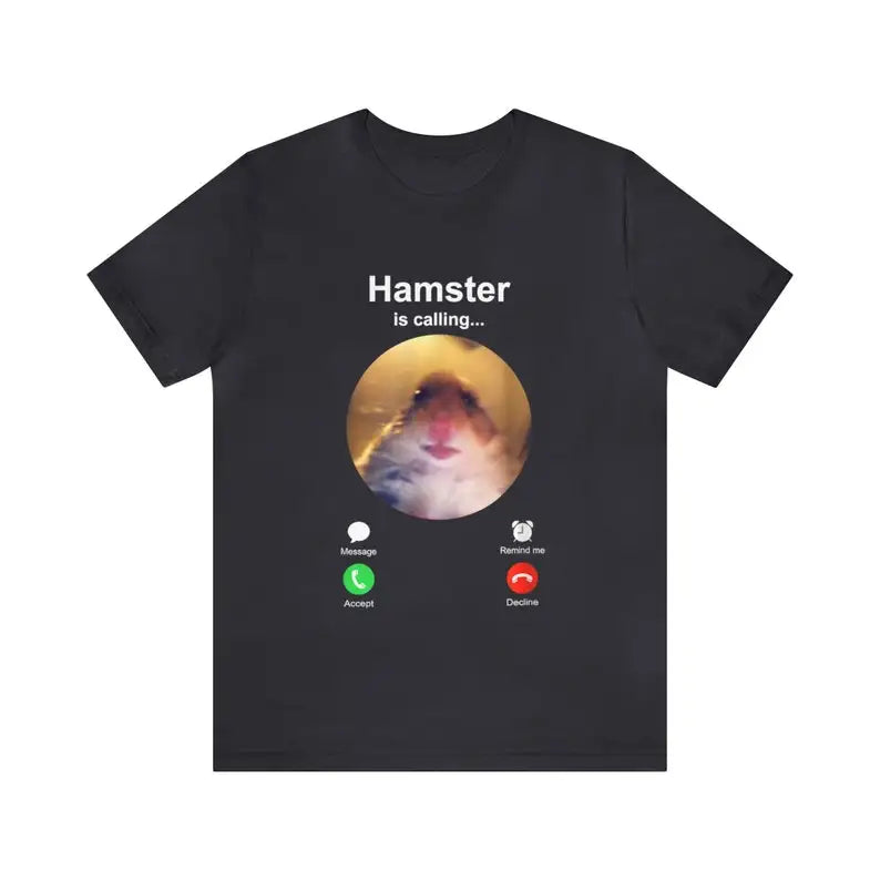 Funny Hamster Meme Shirt with Hamster Staring at Camera