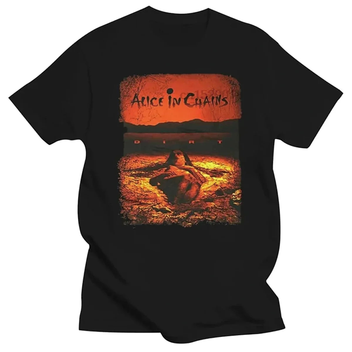 Women's Casual Cotton T-Shirt Featuring Alice In Chains Design