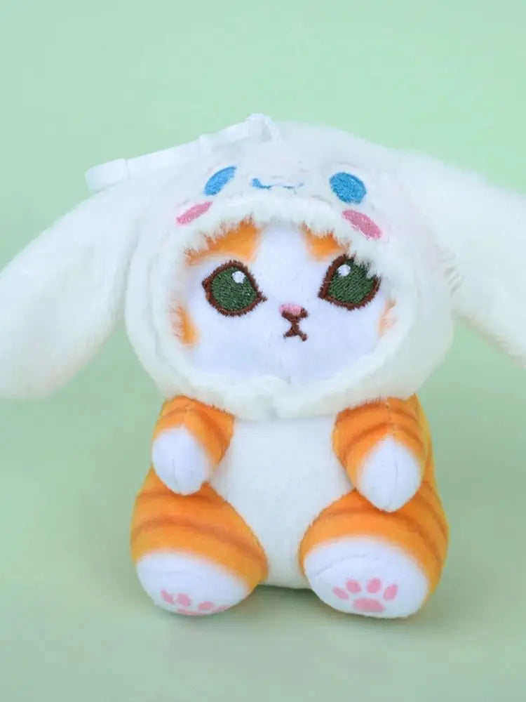 Japanese Cute Cartoon Plush Toy Bag With Cat Doll Heart Gift