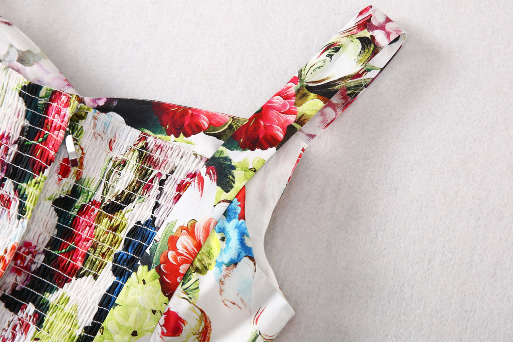 Bohemian Suspender Maxi Dress for Summer Beach Vacation