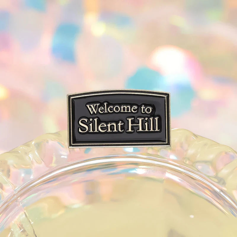 Silent Hill Enamel Brooch Pin Horror Film Badge Metal Lapel Accessory for Punk Style Jewelry