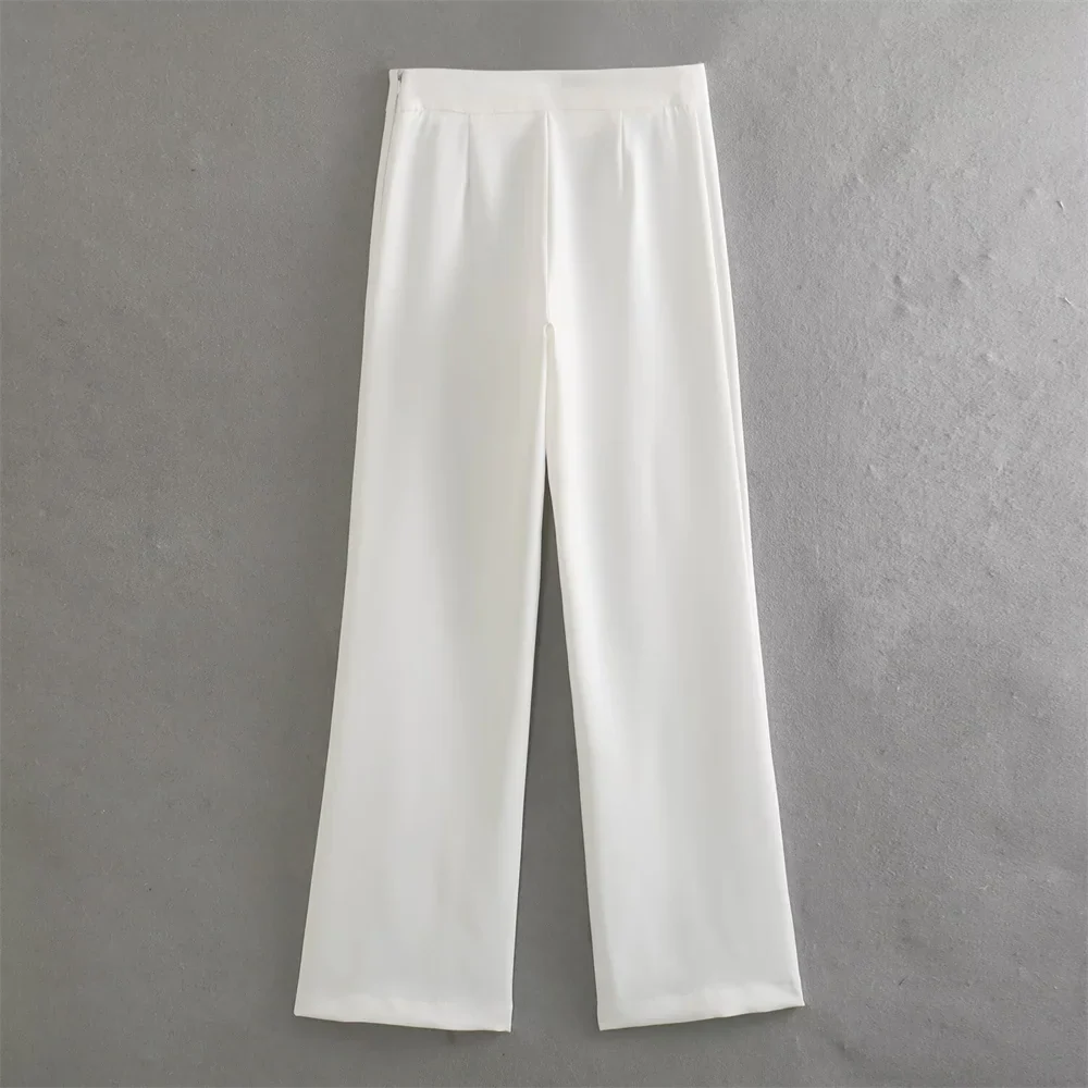 Elegant Women's Slim Fit Suit Set with Belt and Straight Leg Pants for Stylish Commuting