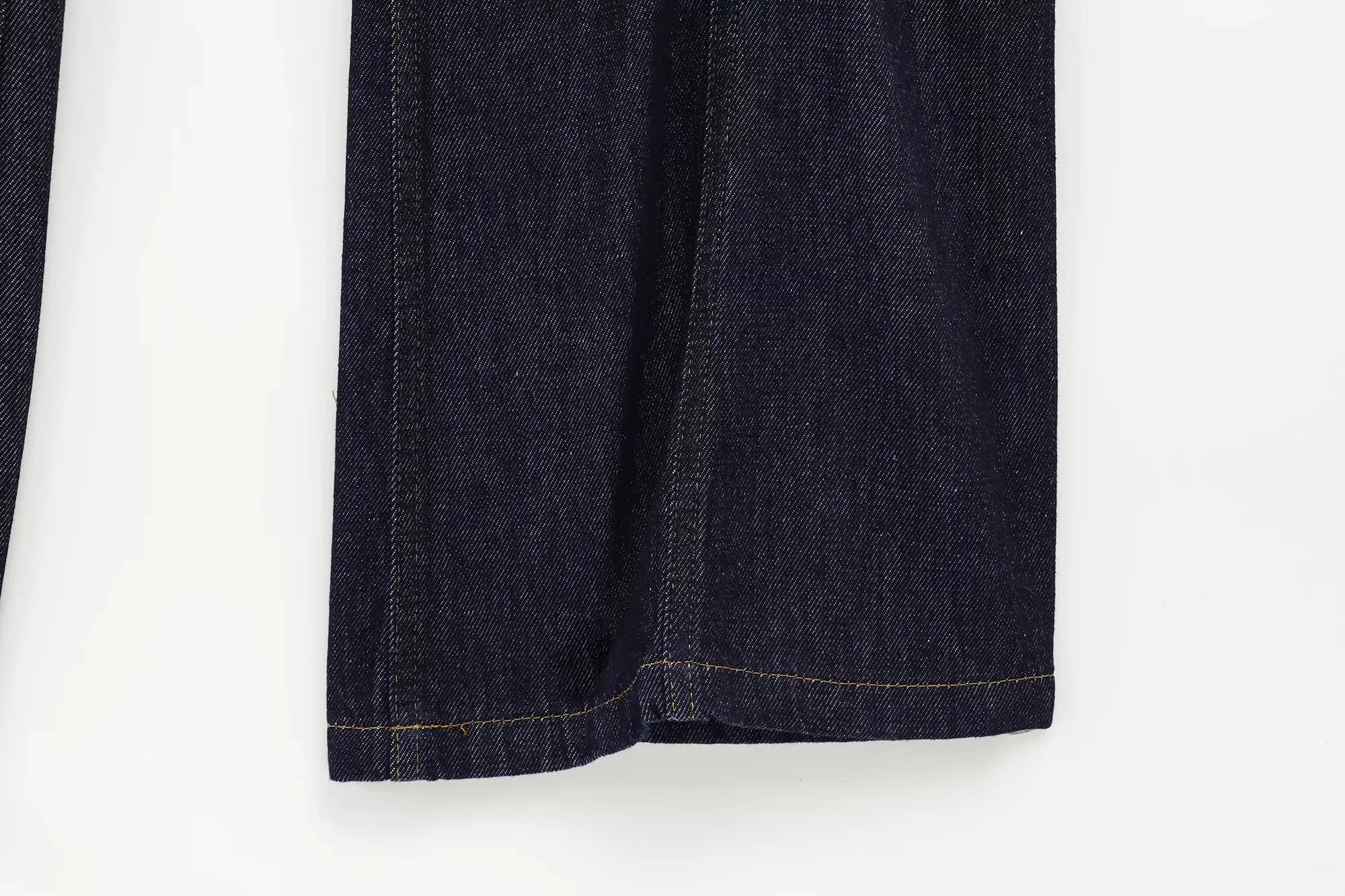 Women's Vintage Denim Streetwear Suit with Sleeveless Vest and Flare Pants