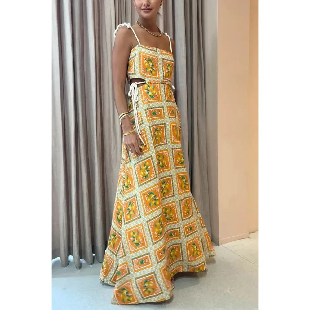 Women's Lace Drawstring Casual Wedding Banquet Dress S-XL