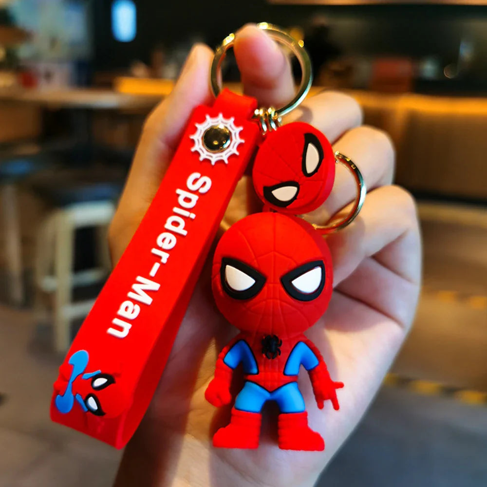Spider-Man Keychain Cartoon Comics Pendant Jewelry Gift for Friends