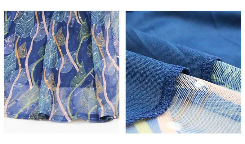 Casual V Neck Midi Dress For Women Chiffon A Line Summer