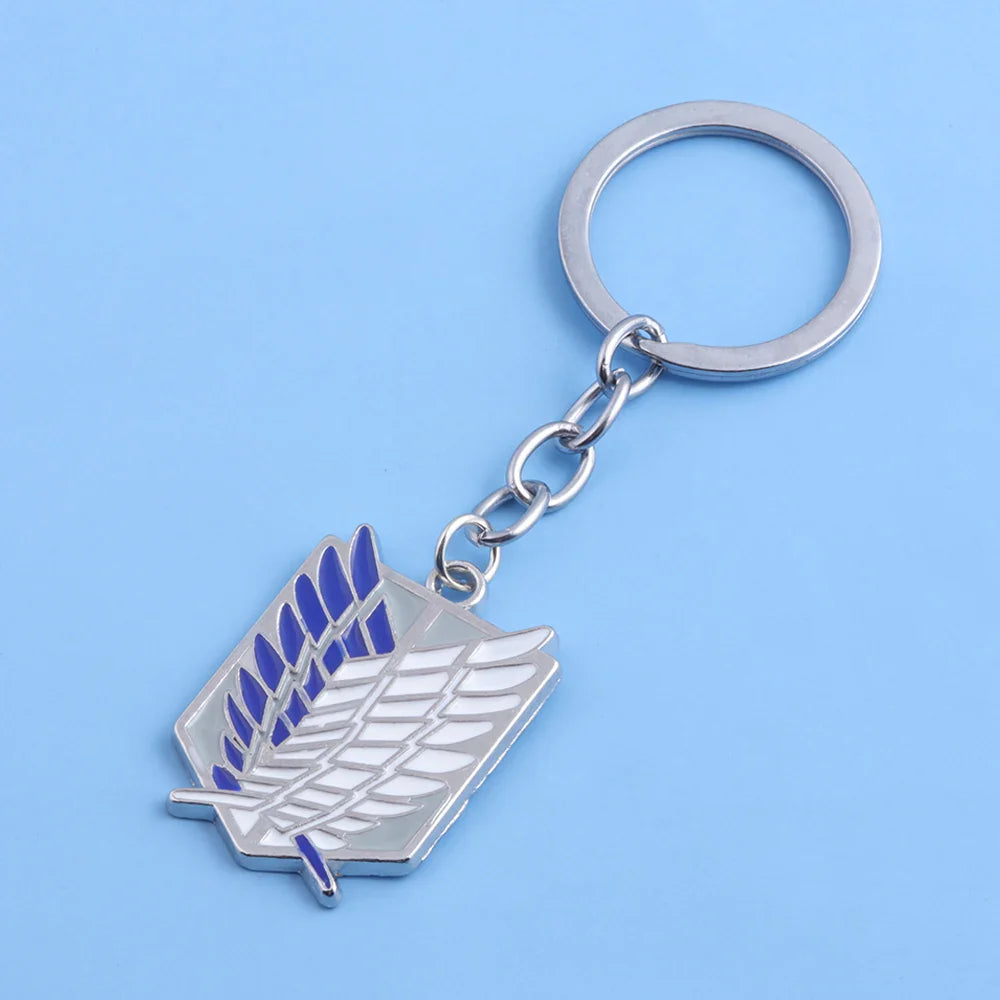 Anime Keychain Wings of Liberty Scouting Legion Cosplay Pendant for Backpack Jewelry Gift