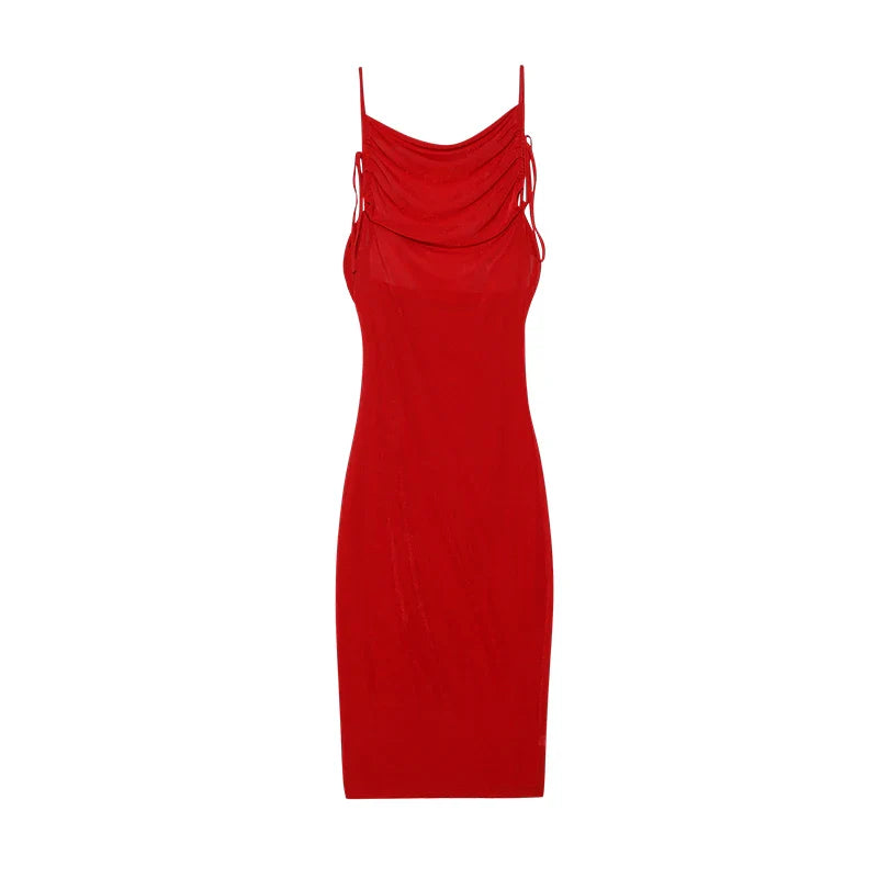 Sexy Strapless Dress Hang Neck Summer Fashion Style