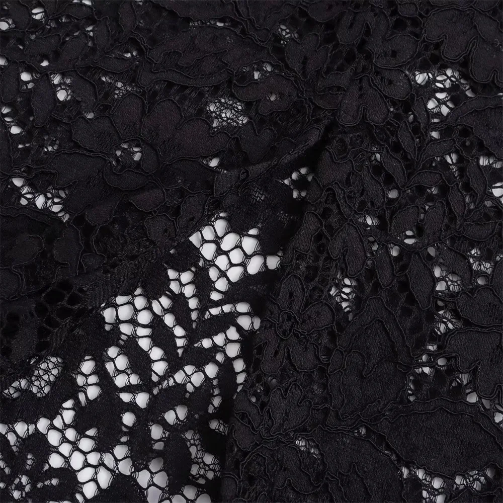 Women's Elegant Lace Suit Jacket and High Waisted Skirt Set Casual Versatile Temperament Fashion Ensemble