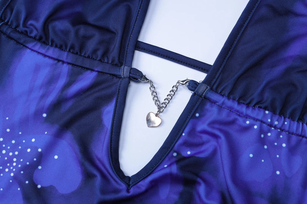 Halter Backless Patchwork Flower Print Maxi Dress Elegant