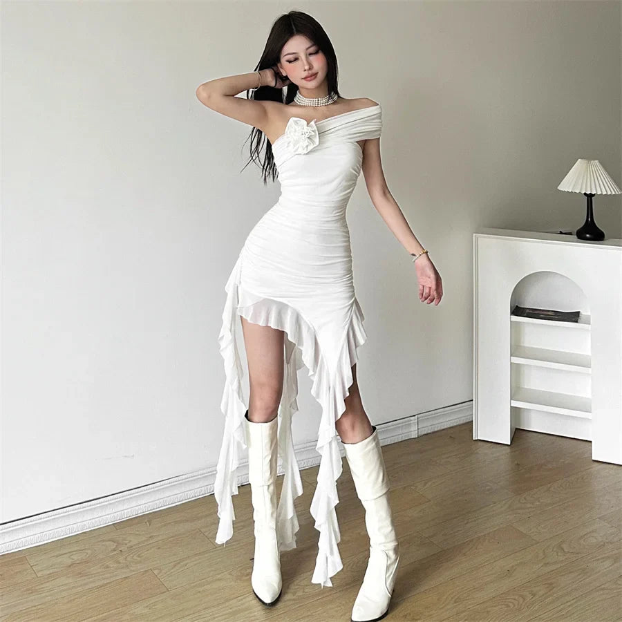 Elegant Bachelor Party Dress With Tassel Detail Evening