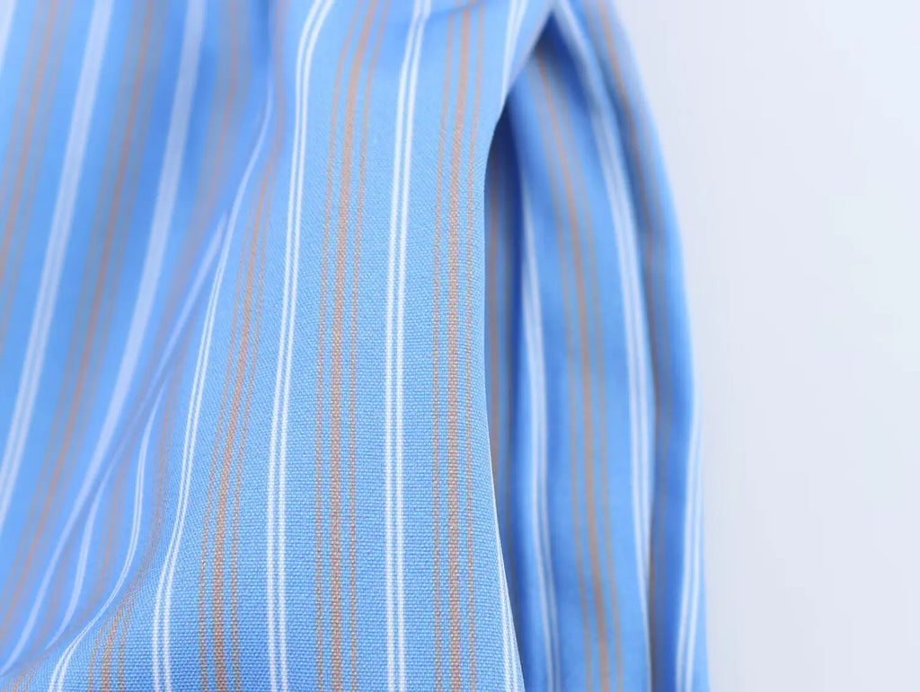 Asymmetric Striped Vest Pants Suit for Women with Round Neck Sleeveless Top and Elastic Waist Pants, Casual Chic Outfit for Spring and Summer