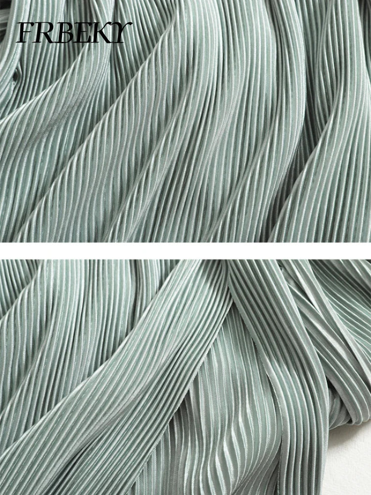 Elegant Summer Two Piece Set for Women Featuring Round Neck T-Shirt and High Waist Wide Leg Pants