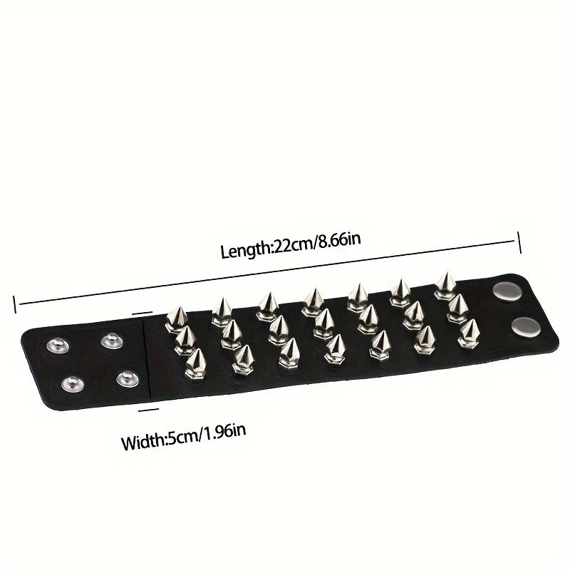 Gothic Punk Multi Chain Street Dance Bracelet for Halloween Cosplay and Party Gifts