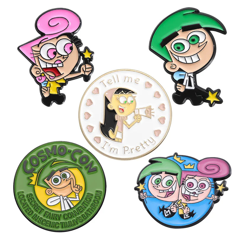 Cute Cartoon Anime Character Enamel Pins Custom Little Monk Brooches Funny Jewelry Gift for Friends
