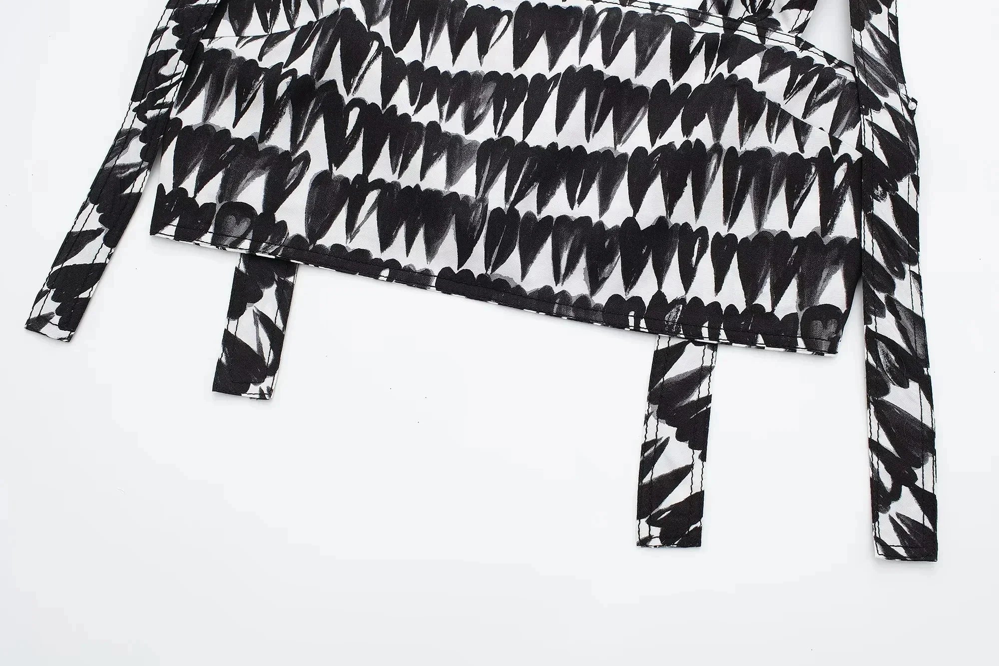 Women's Fashion Print Set Sexy Backless Sleeveless Slim Lace-Up Corset Crop Top with Elegant A-Line Pleated Midi Skirt