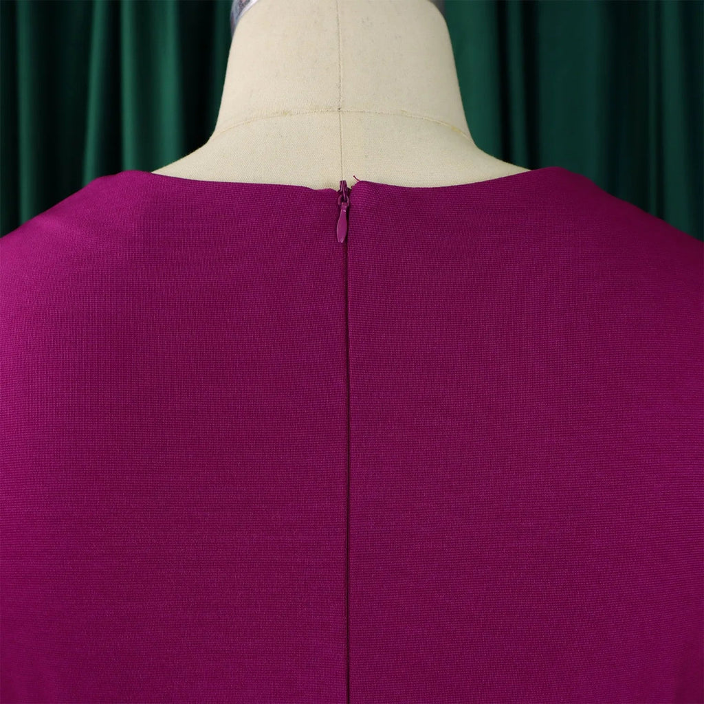 Women Square Neck Bodycon Midi Dress Belted For Work