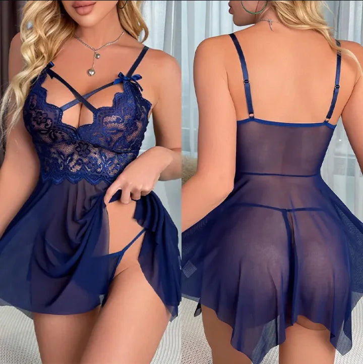 Backless Party Dress With Open Bra Bodysuit Y2K Style