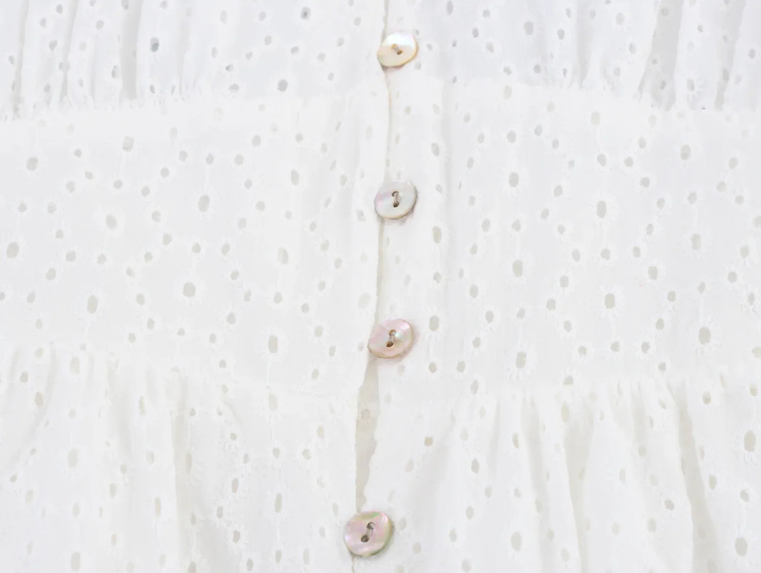 Womens Hollow Embroidery V Neck Lantern Sleeve Mini Dress