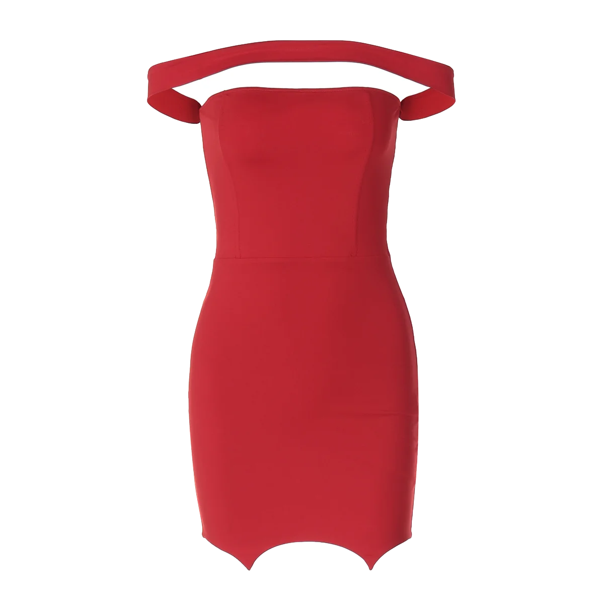 Solid Slash Neck Sleeveless Bodycon Mini Dress For Summer