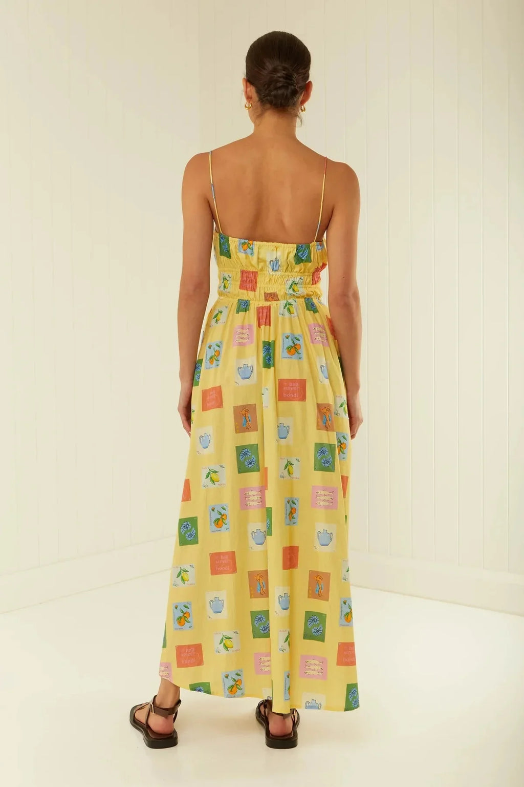 Bohemian Maxi Dress One Shoulder Strap Printed Summer