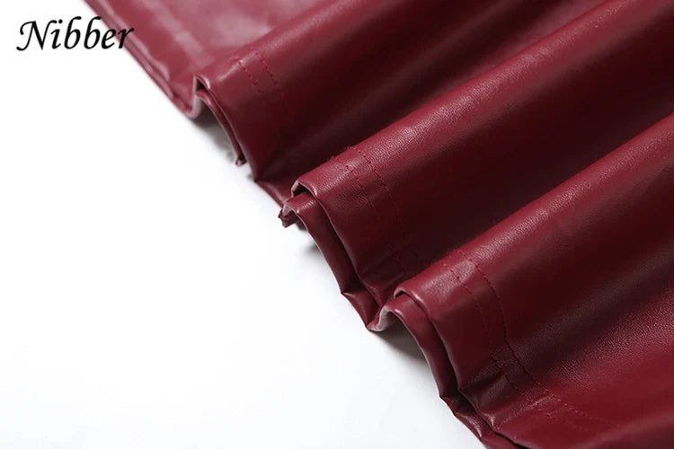 Elegant Sleeveless Leather Bodycon Party Dress For Summer