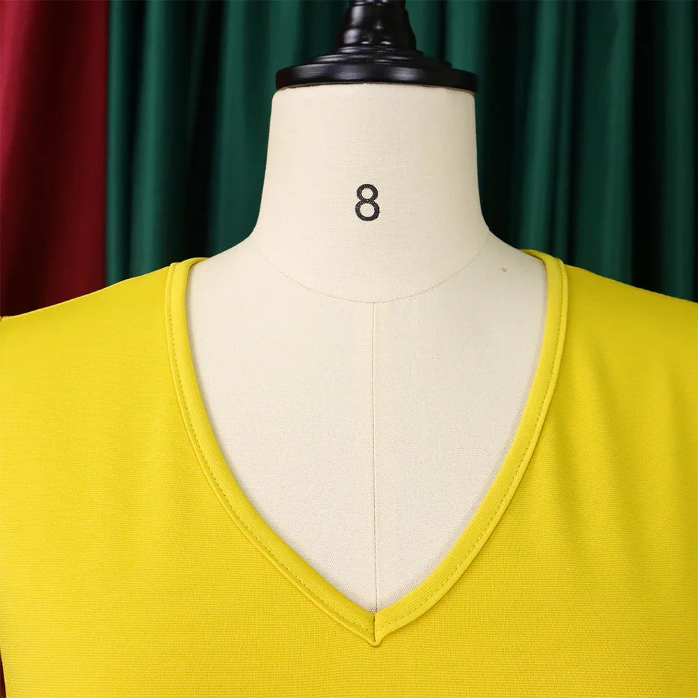 Elegant Womens Belted Round Neck Ruffle Sleeve Midi Dress