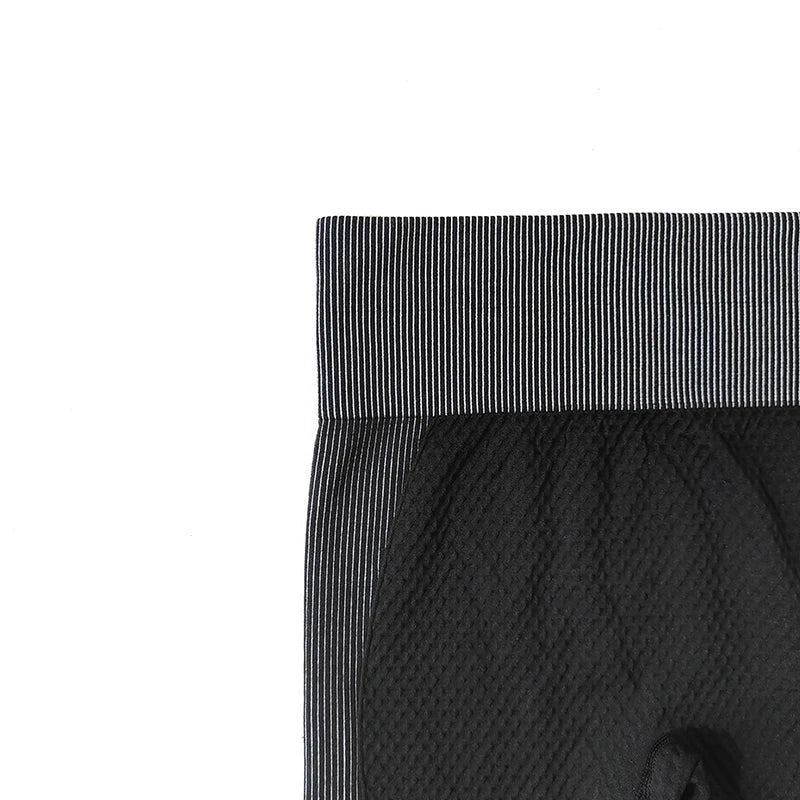 Seamless Women Yoga Suit with High Waist Leggings and Long Sleeve Crop Top Fitness Set