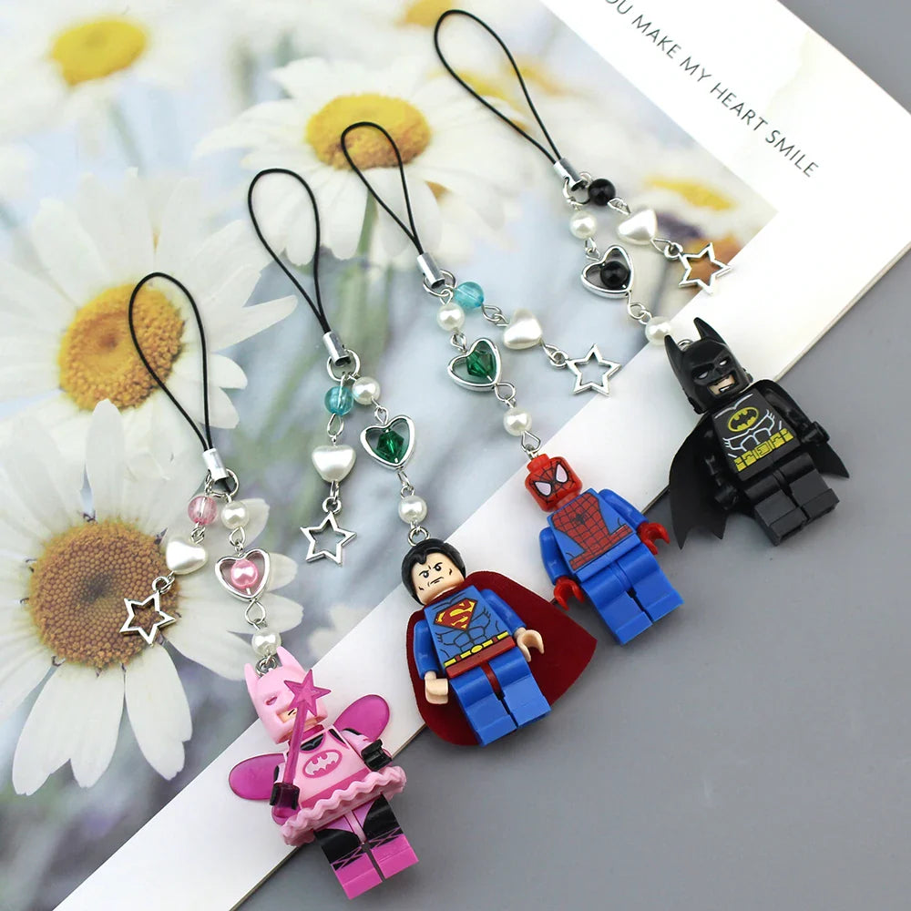 Cartoon 3D Fairy Bat Character Pendant Keychain for Phone and Backpack Personalized Gifts for Him Y2K Handmade Jewelry