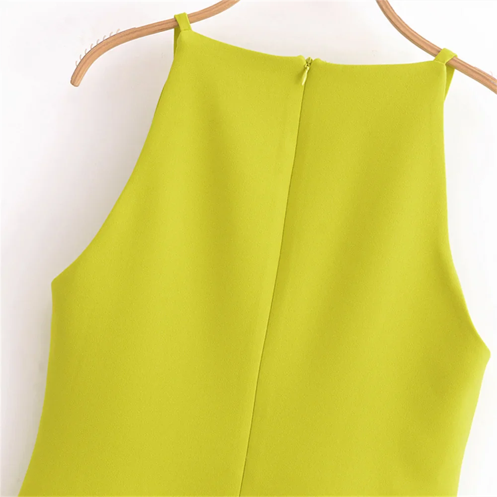 Elegant Women's Sleeveless Dress Slim Fit For Spring