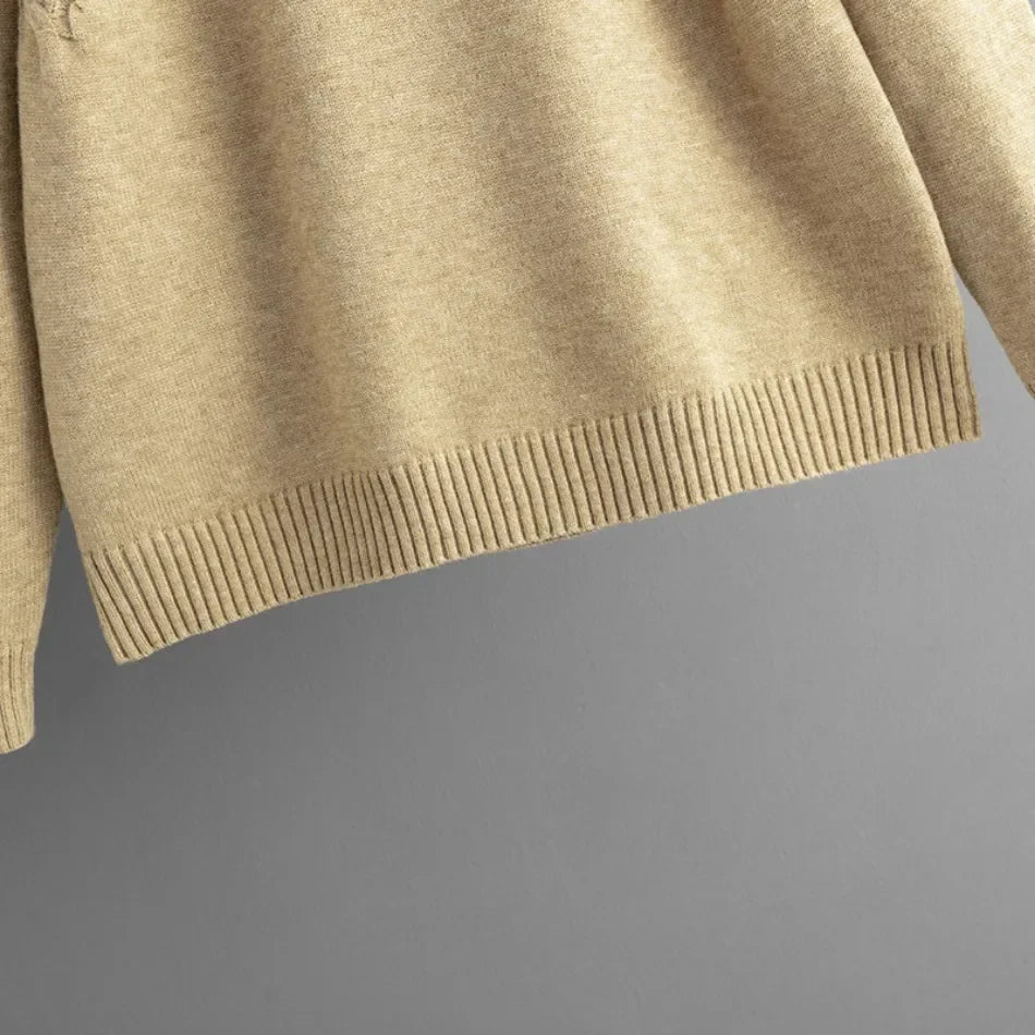 Casual Knitted Two Piece Set for Women Featuring Loose Sweater and Wide Leg Pants