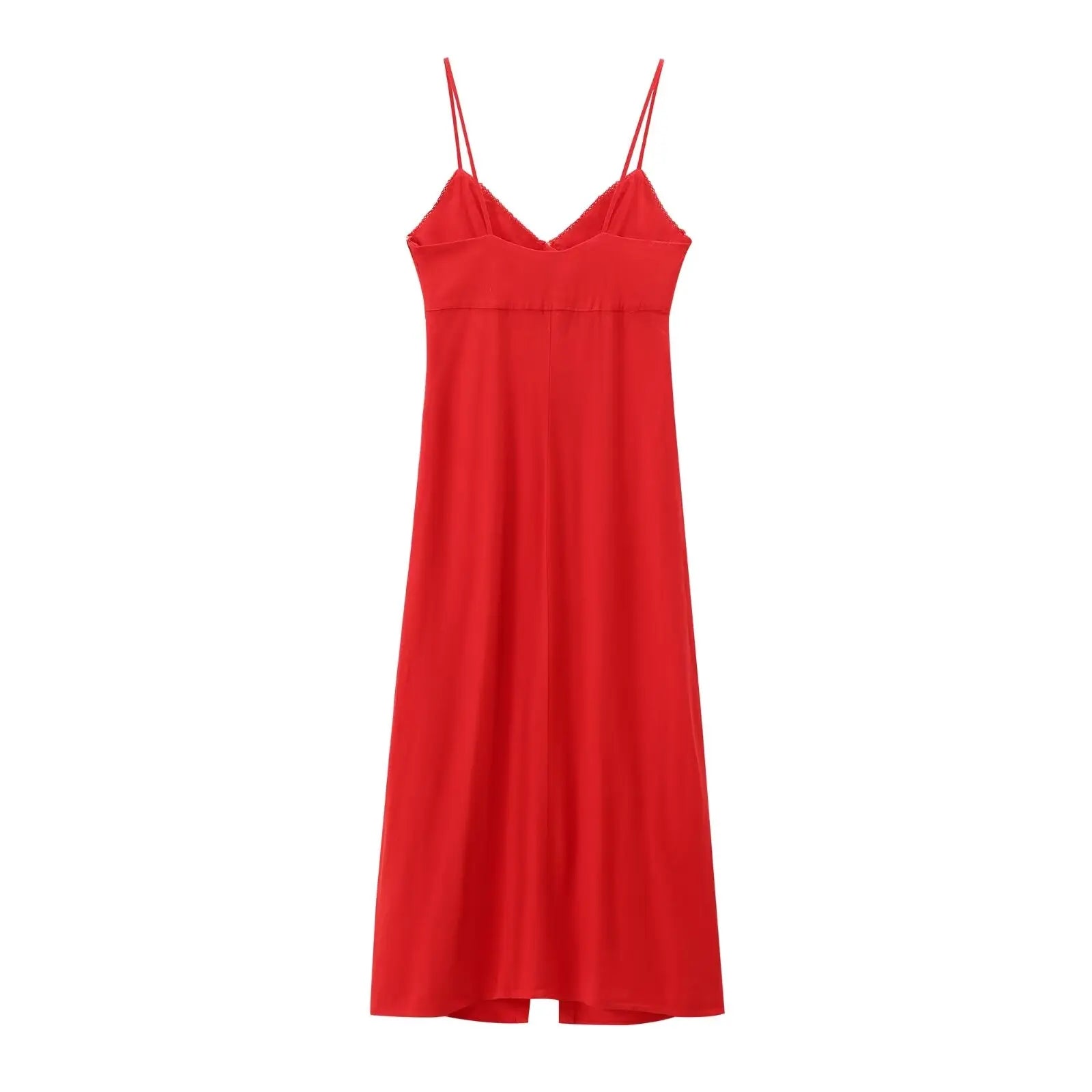 Linen Blended Suspender Dress For Women Summer French