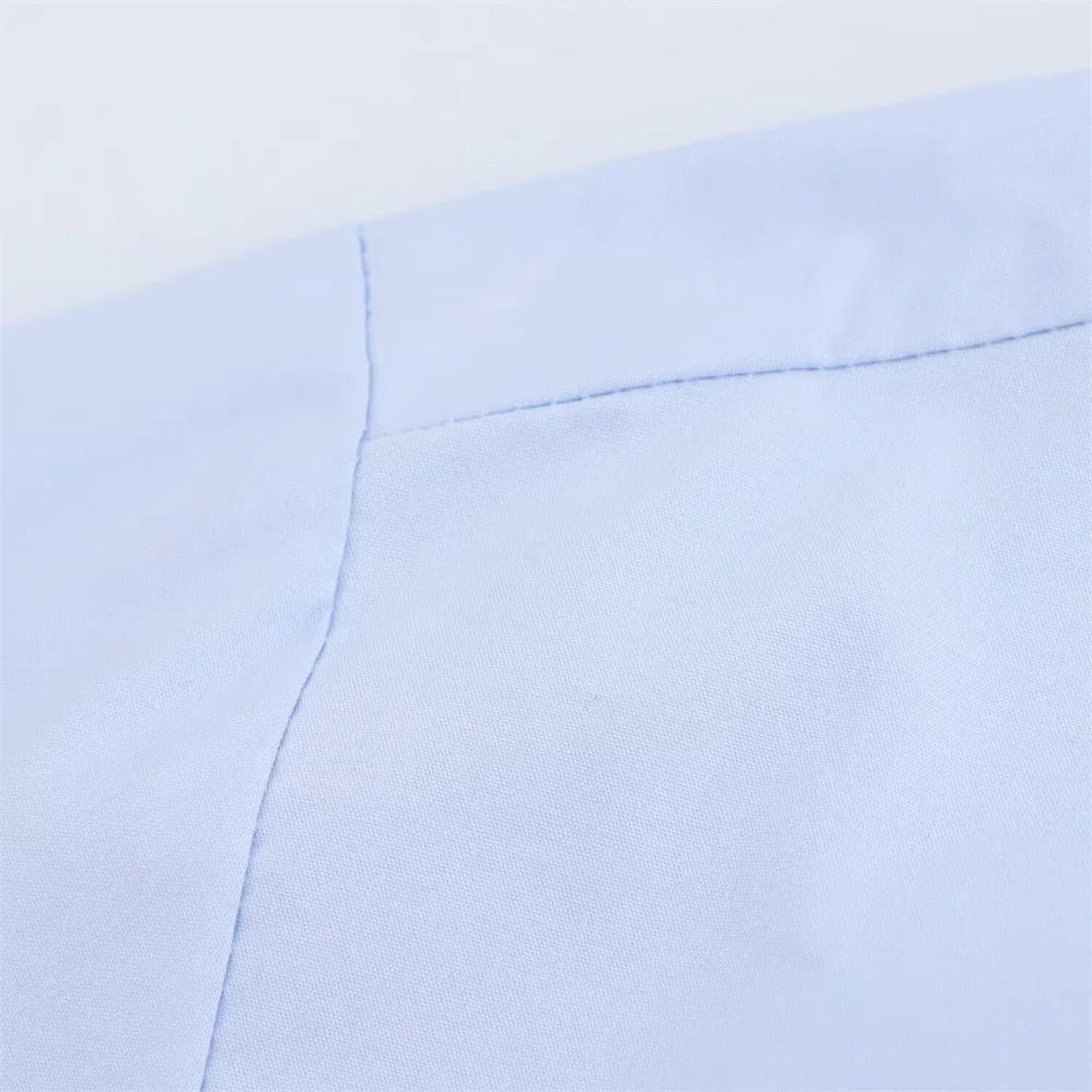 Women's Casual Long Sleeve Shirt Loose Fit Button Detail Poplin Collar Versatile Simple Everyday Style