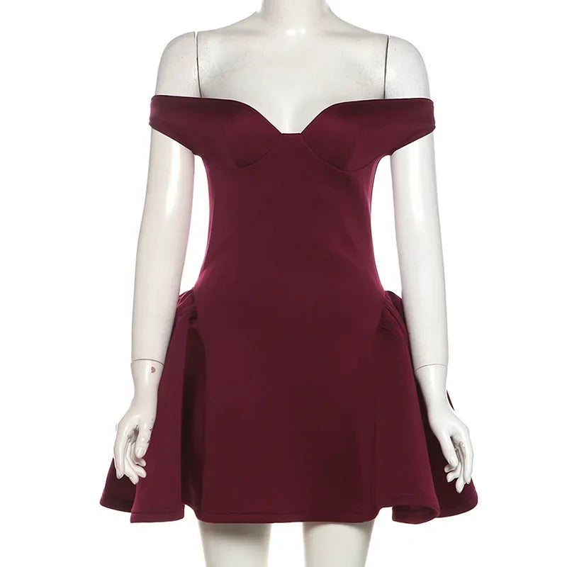 Strapless Backless Party Dress Mini A Line Bodycon Dress