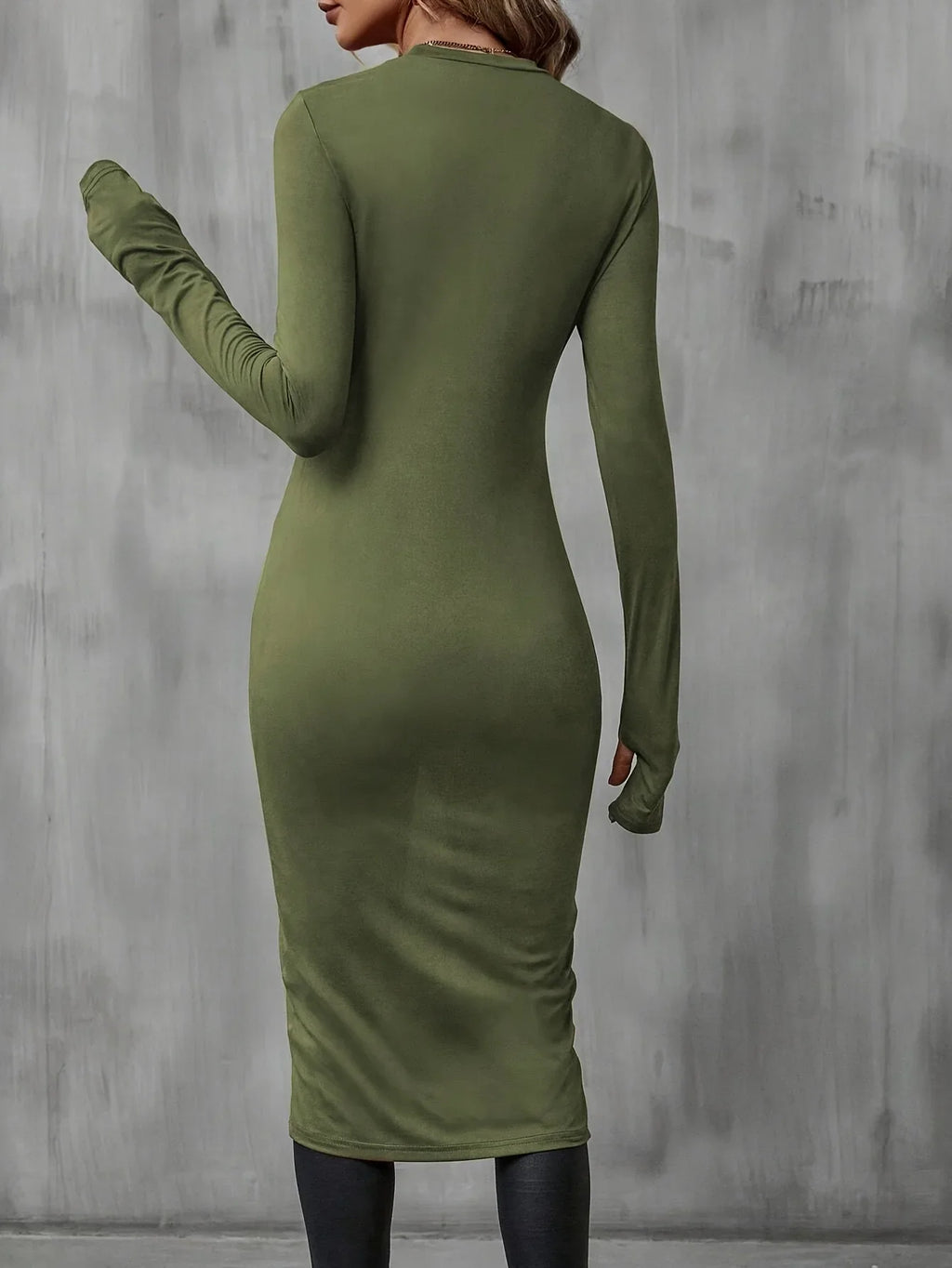 Plus Size Long T Shirt Slimming Casual Autumn Wear