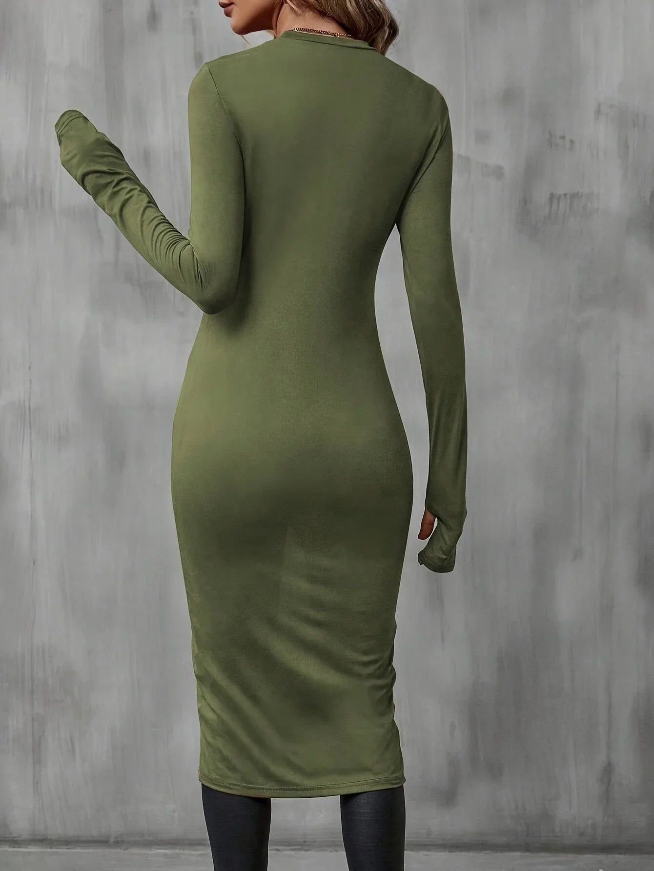 Plus Size Long T Shirt Slimming Casual Autumn Wear